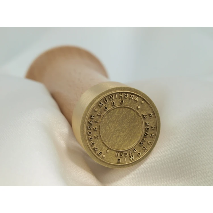 Messingstempel 22mm Gravurtiefe etwa 0,45mm