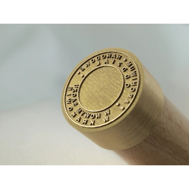 Messingstempel 22mm Gravurtiefe etwa 0,45mm