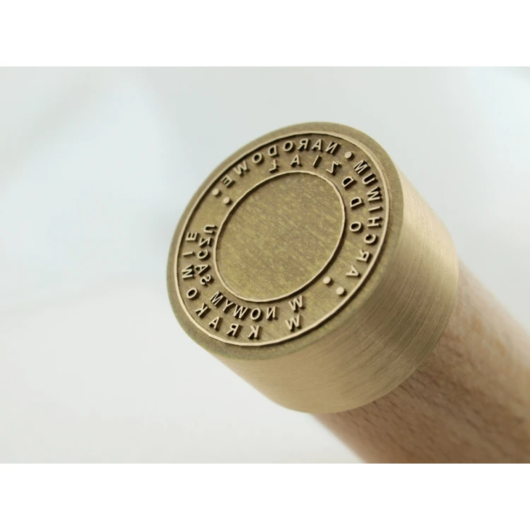 Messingstempel 22mm Gravurtiefe etwa 0,45mm