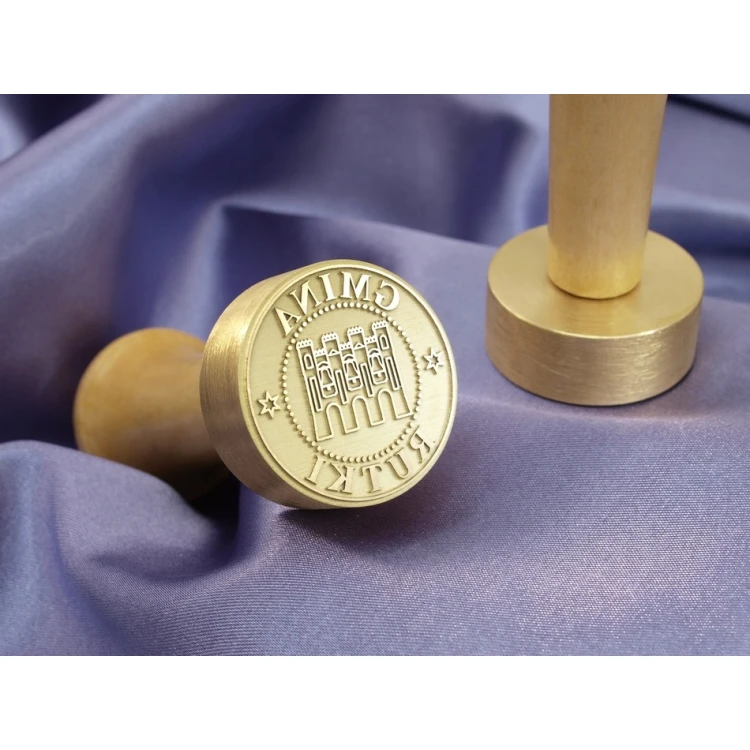 Messingstempel 38mm Gravurtiefe etwa 0,7mm