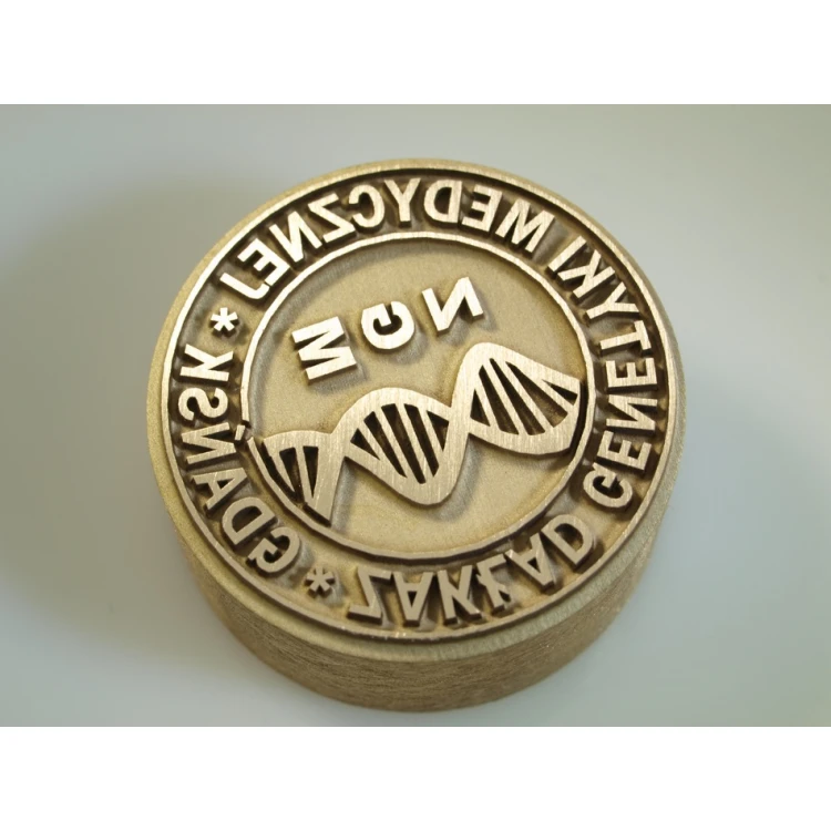 Messingstempel - Durchmesser 25mm, Gravurtiefe etwa 0,8mm