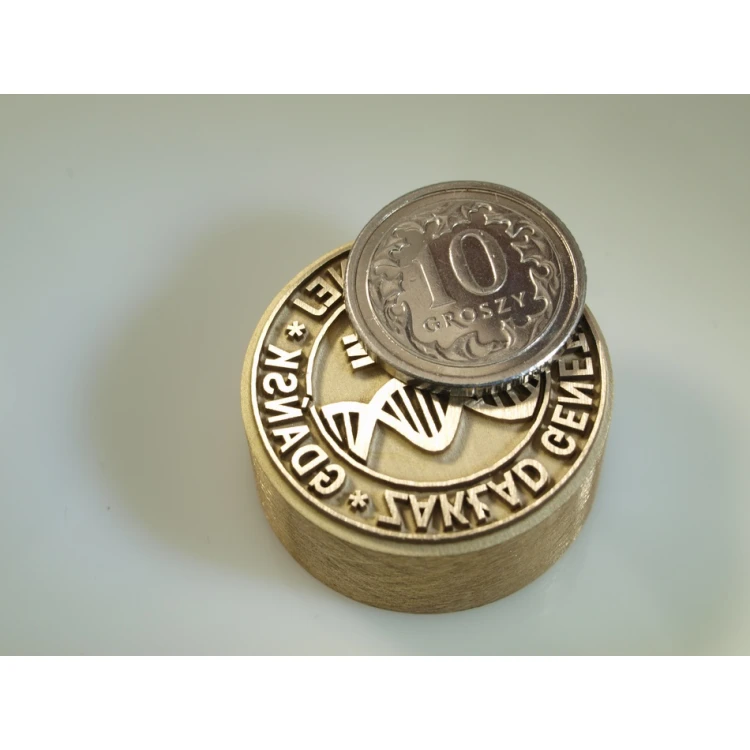 Messingstempel - Durchmesser 25mm, Gravurtiefe etwa 0,8mm