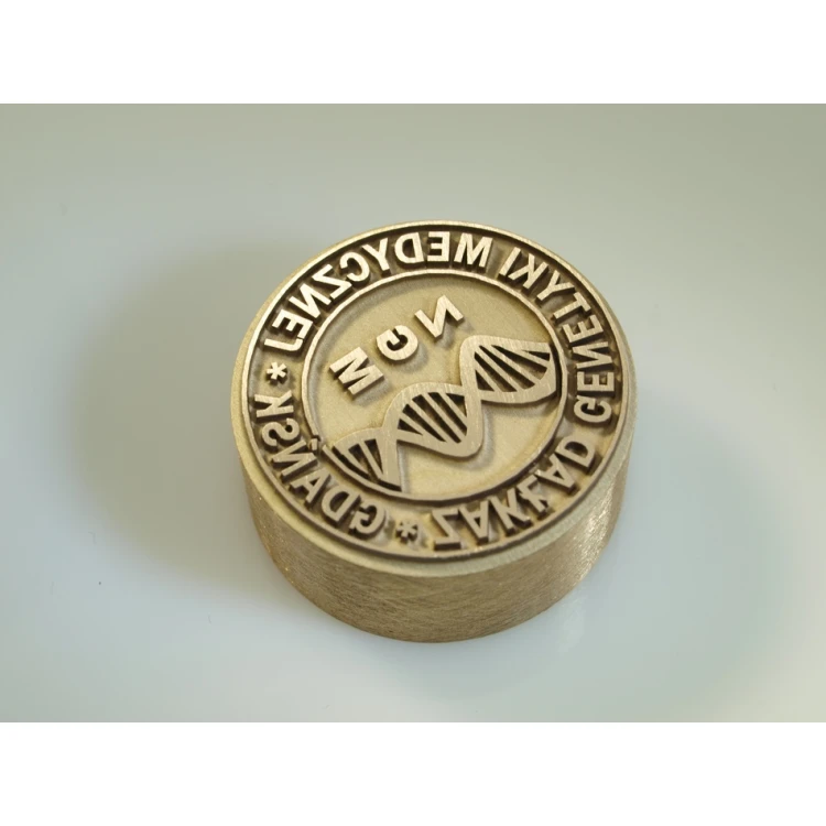 Messingstempel - Durchmesser 25mm, Gravurtiefe etwa 0,8mm