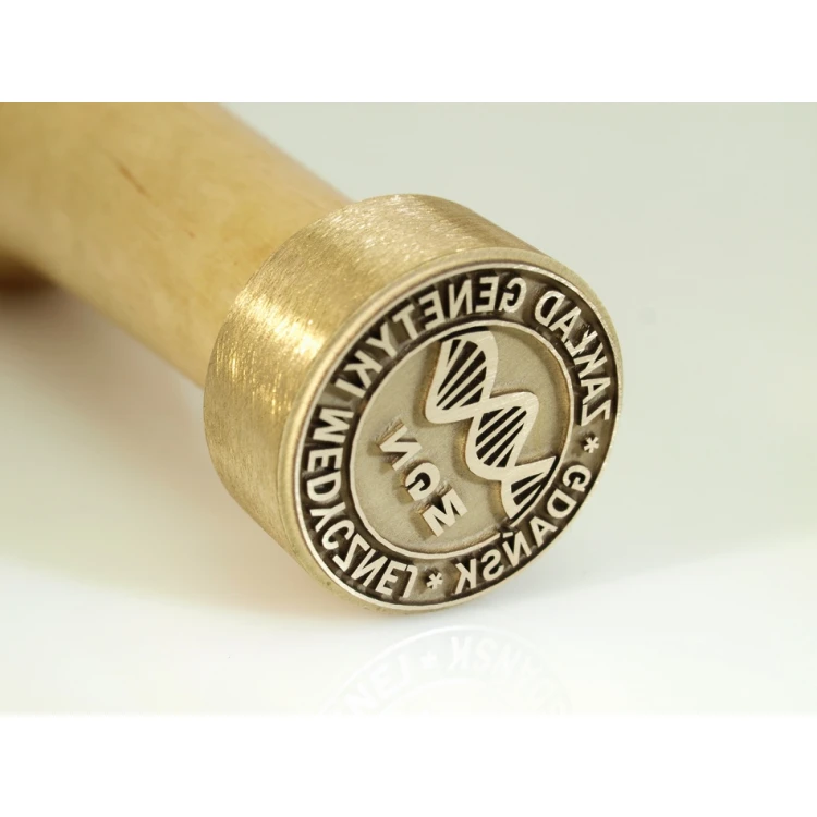 Messingstempel - Durchmesser 25mm, Gravurtiefe etwa 0,8mm