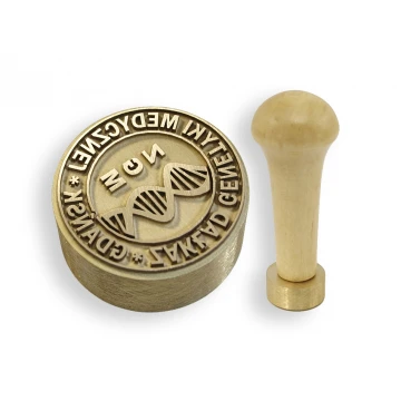 Messingstempel - Durchmesser 25mm, Gravurtiefe etwa 0,8mm