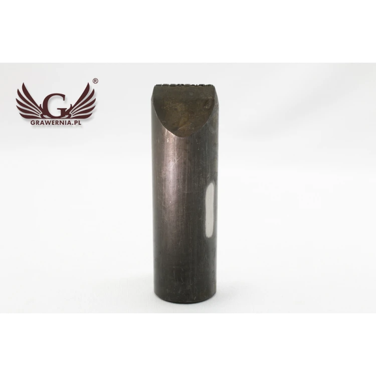 Stahlstempel zum Prägen in Metall - Abdruckmaße 3,5x25,6mm - CNC066