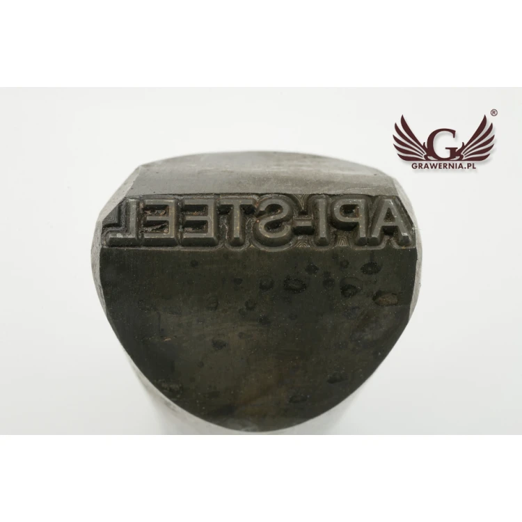 Stahlstempel zum Prägen in Metall - Abdruckmaße 3,5x25,6mm - CNC066