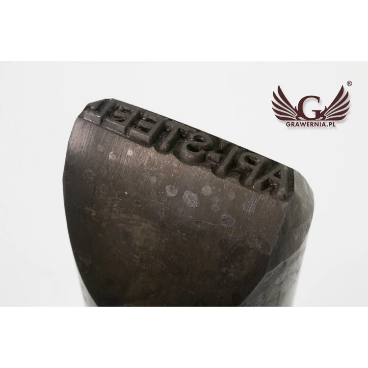 Stahlstempel zum Prägen in Metall - Abdruckmaße 3,5x25,6mm - CNC066