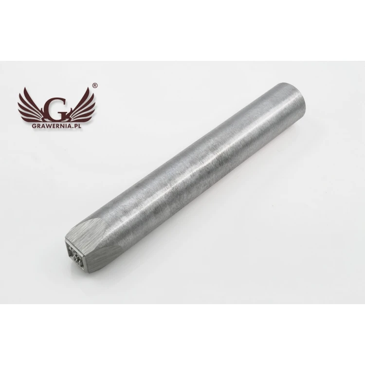 Stahlstempel zum Prägen in Metall - Abdruckmaße 10x10mm - CNC068