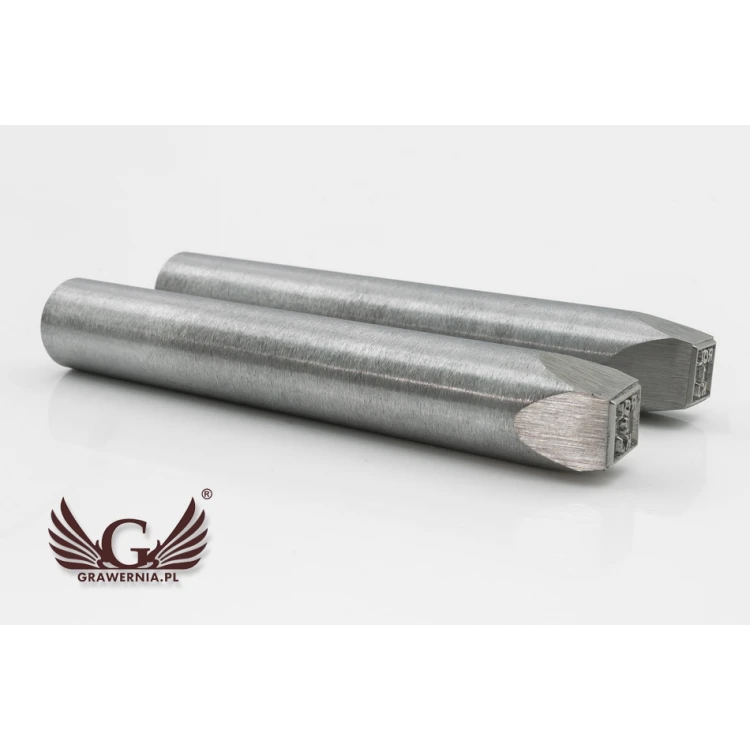 Stahlstempel zum Prägen in Metall - Abdruckmaße 10x10mm - CNC068