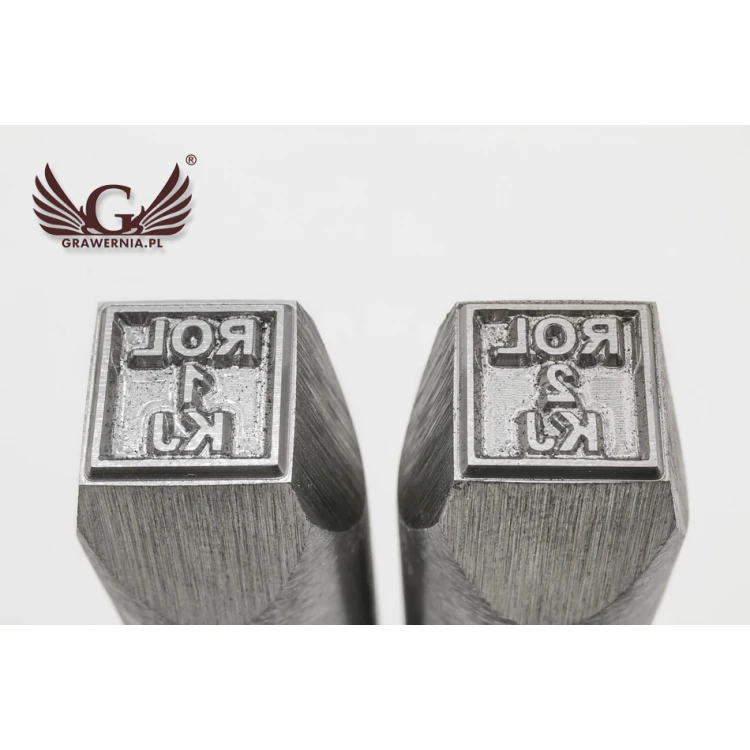 Stahlstempel zum Prägen in Metall - Abdruckmaße 10x10mm - CNC068