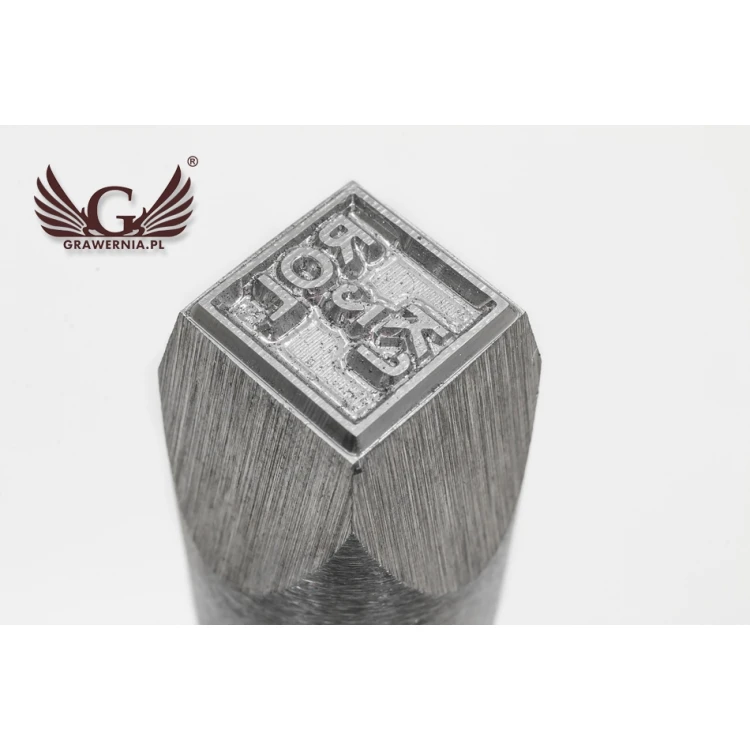 Stahlstempel zum Prägen in Metall - Abdruckmaße 10x10mm - CNC068