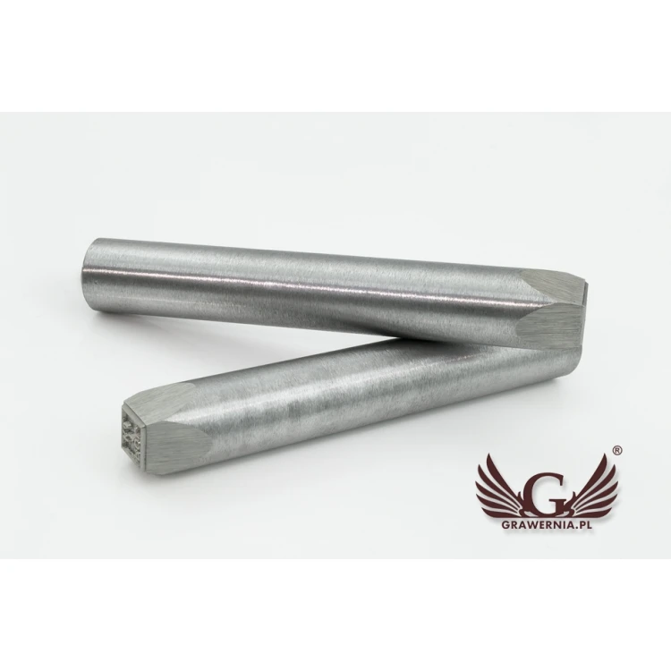 Stahlstempel zum Prägen in Metall - Abdruckmaße 10x10mm - CNC068
