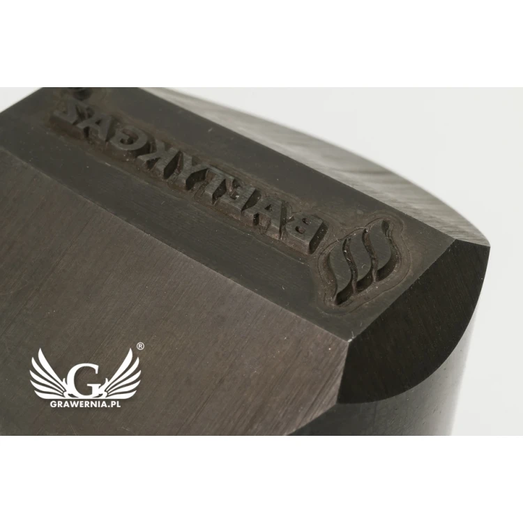 Stahlstempel zum Prägen in Metall - Abdruckmaße 38x10mm - CNC069