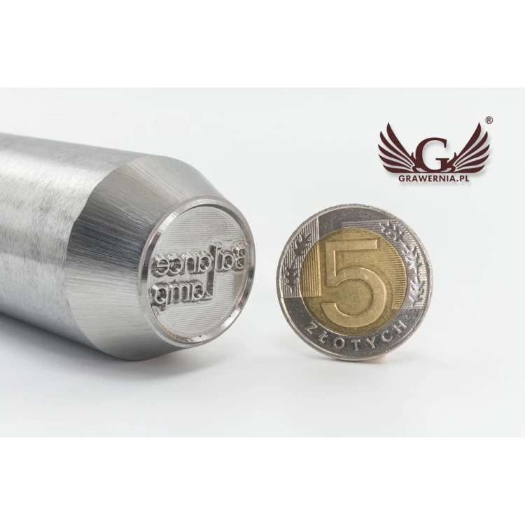 Stahlstempel zum Prägen in Metall - Abdruckmaße 20x20mm - CNC072