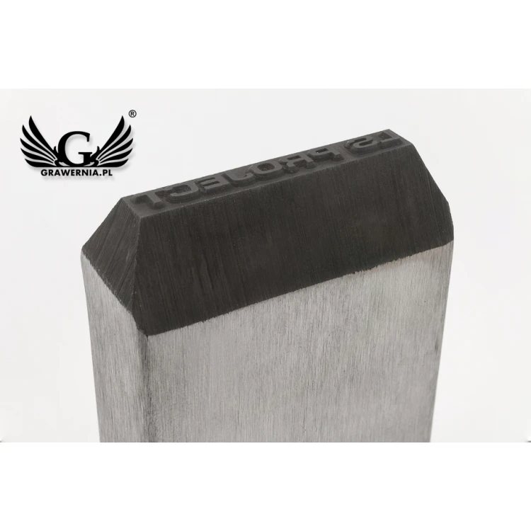 Stahlstempel zum Prägen in Metall - Abdruckmaße 40x3,3mm - CNC073