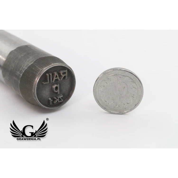 Stahlstempel zum Prägen in Metall - Abdruckdurchmesser 15mm - CNC077