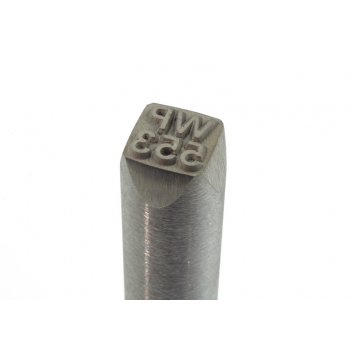 Stahlstempel zum Prägen in Metall - Abdruckgröße: 9,4x9mm - CNC