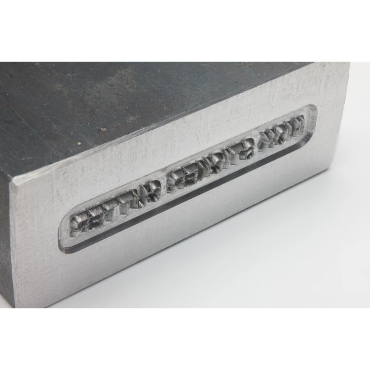 Stahlstempel zum Prägen in Metall - Abdruckmaße 30X3mm - CNC090