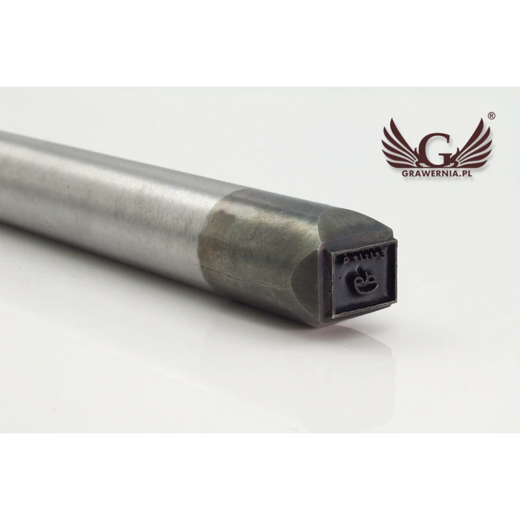 Stahlstempel zum Prägen in Metall - Abdruckgröße 10x7,6mm - LASER