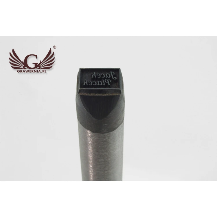 Stahlstempel zum Prägen in Metall - Abdruckgröße 11,53x7,8mm - LASER