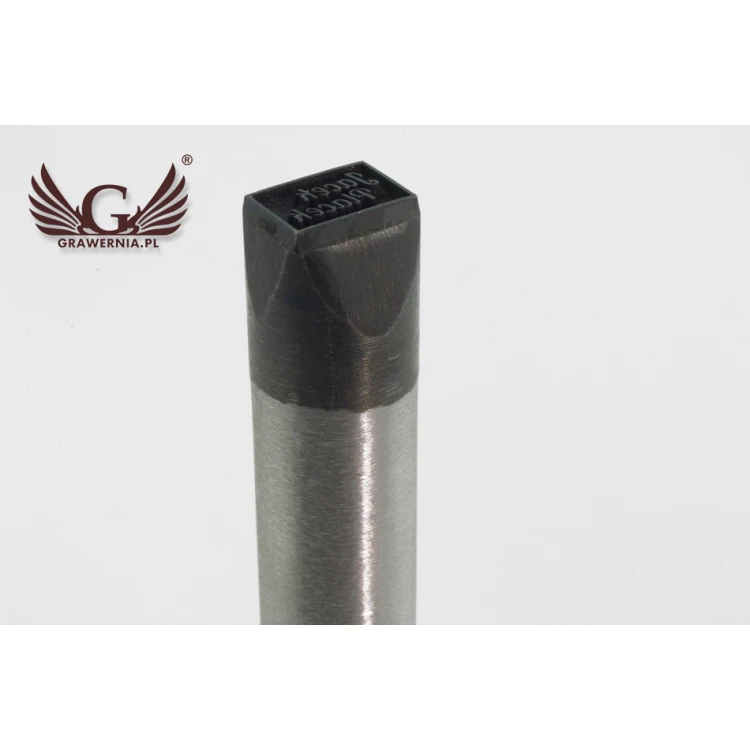 Stahlstempel zum Prägen in Metall - Abdruckgröße 11,53x7,8mm - LASER