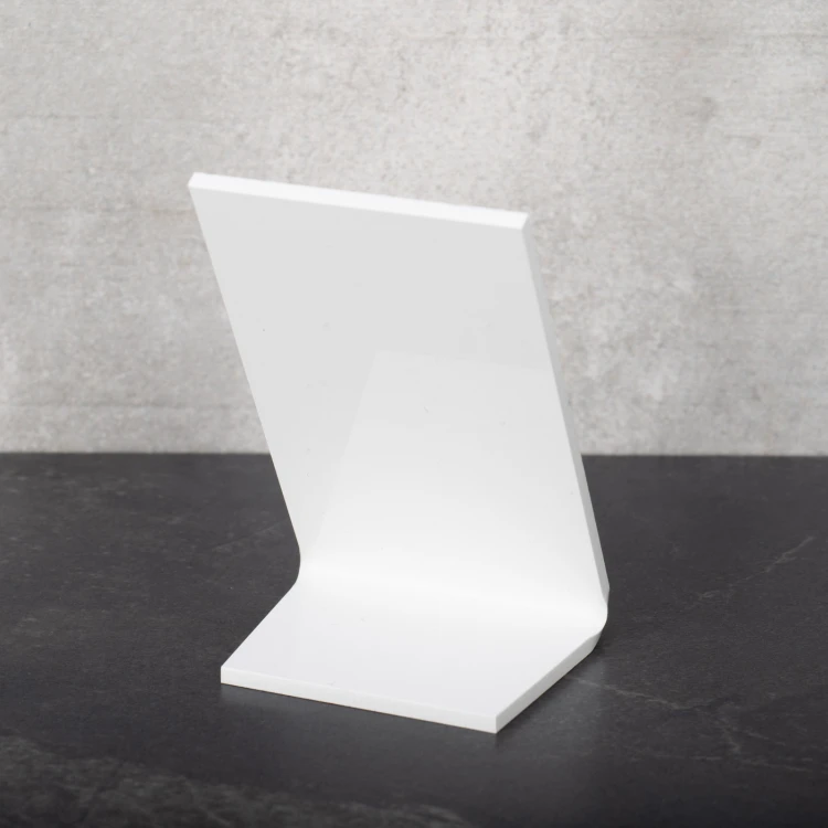 Menühalter mit QR-Code - weißes Plexiglas - Abm. 55x90mm - ST051