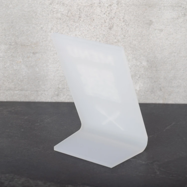 Menühalter mit QR-Code - Plexiglas Frost - Abm. 55x90mm - ST052
