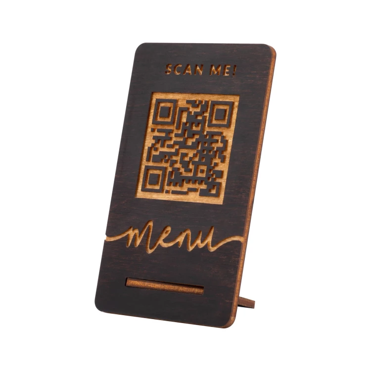Menühalter mit QR-Code - Größe 55x90mm - ST054