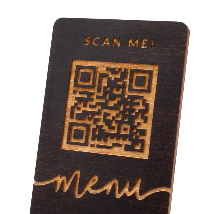 Menühalter mit QR-Code - Größe 55x90mm - ST054