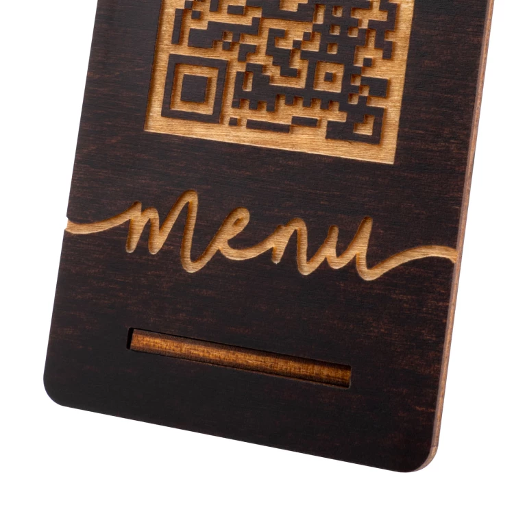 Menühalter mit QR-Code - Größe 55x90mm - ST054