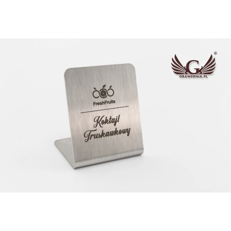 Edelstahl-Gastronomieständer mit individueller Gravur - ST002