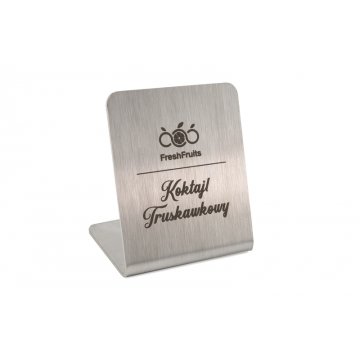 Edelstahl-Gastronomieständer mit individueller Gravur - ST002