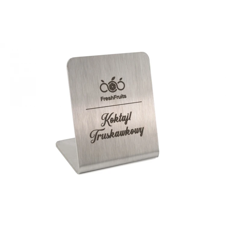 Edelstahl-Gastronomieständer mit individueller Gravur - ST002