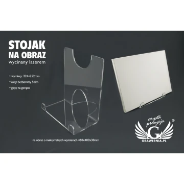 Akrylhalter für Bild - Abmessungen: 224x252mm