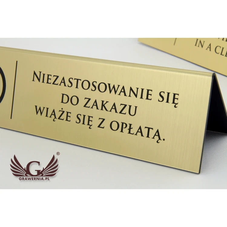Tischständer - Rauchen verboten - Maße: 195x55mm - ST025