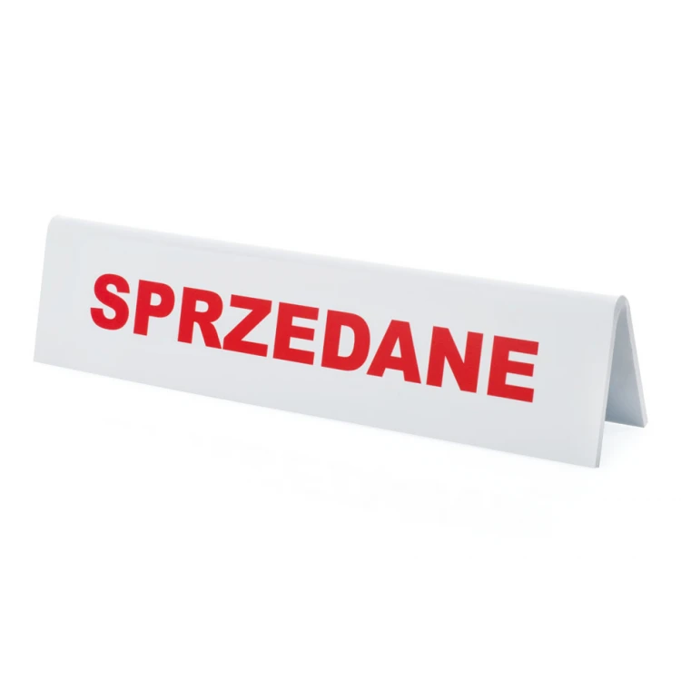 Ständer mit beliebigem Text - Abm. 210x50mm - PVC - ST036