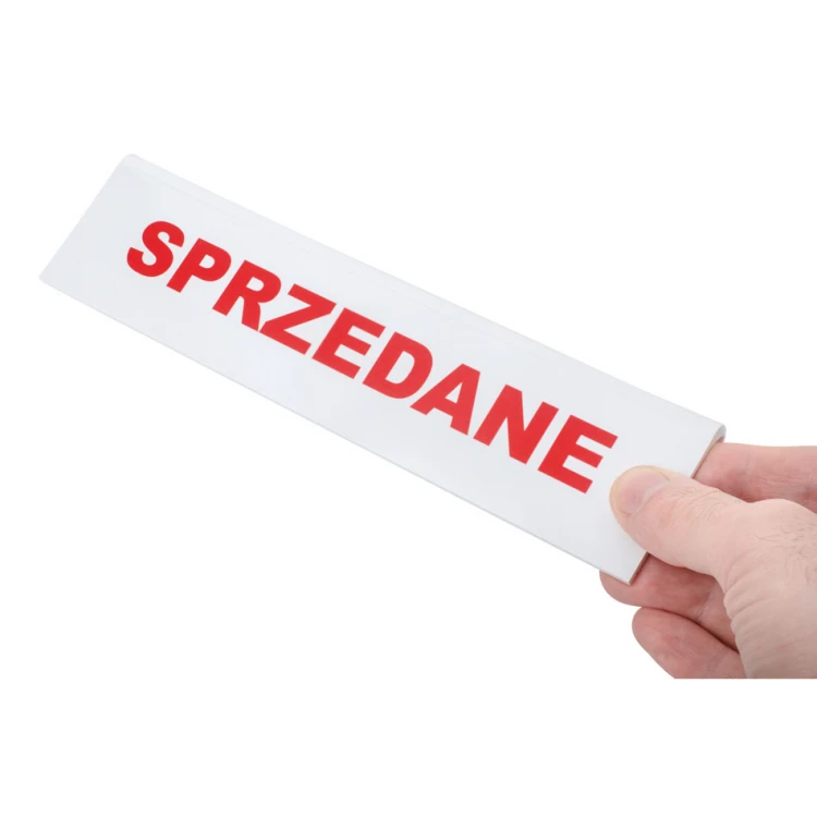 Ständer mit beliebigem Text - Abm. 210x50mm - PVC - ST036