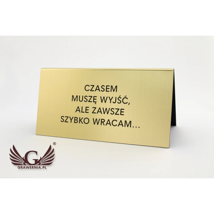 Informationsständer mit beliebigem Text - Abmessungen: 195x100mm - ST026