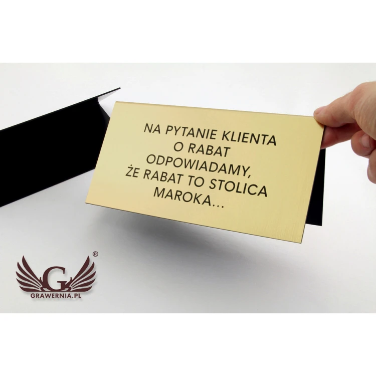 Informationsständer mit beliebigem Text - Abmessungen: 195x100mm - ST026