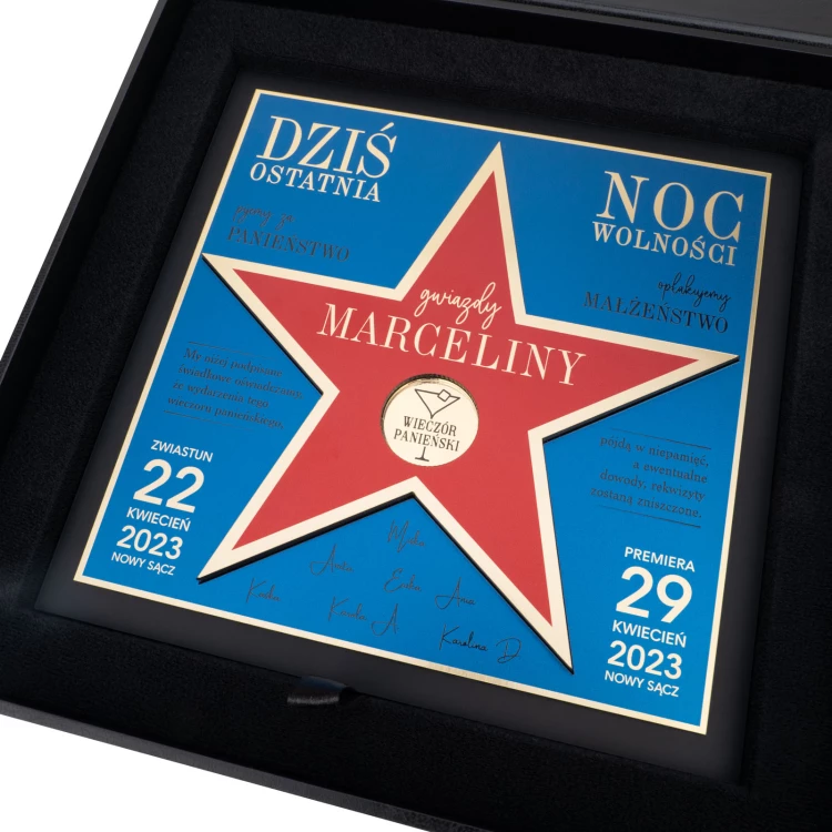 Stylischer Junggesellinnenabschied-Diplom - Quadrat - Digitaler UV-Druck - DUV103