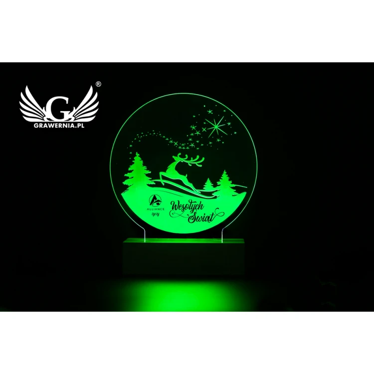 Weihnachts-LED-Lampe RGB mit Fernbedienung - L3D002