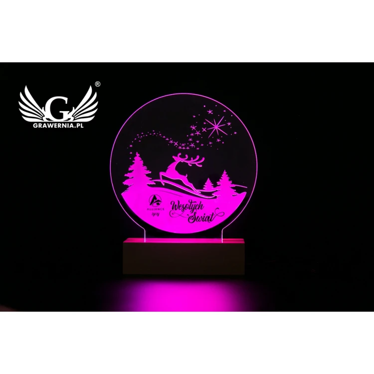 Weihnachts-LED-Lampe RGB mit Fernbedienung - L3D002
