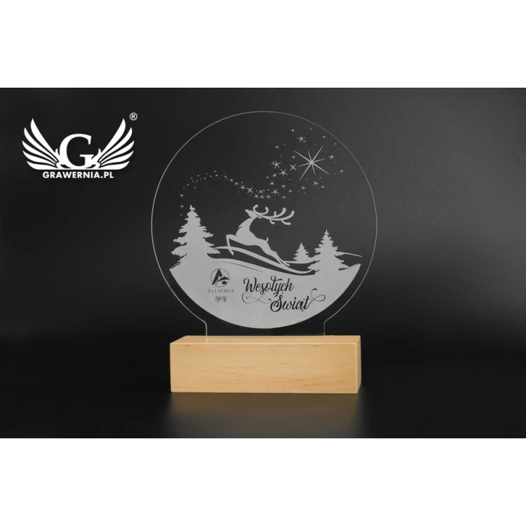 Weihnachts-LED-Lampe RGB mit Fernbedienung - L3D002