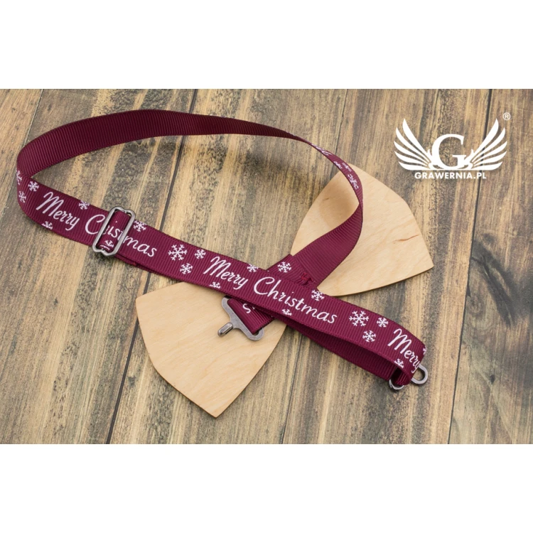 Weihnachtsfliege mit Lasergravur - Winter - MDR039