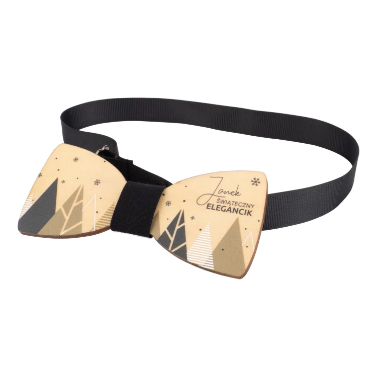 Holzfliege Weihnachten - Weihnachtlicher Eleganz - Größe 105x45mm - MDR064