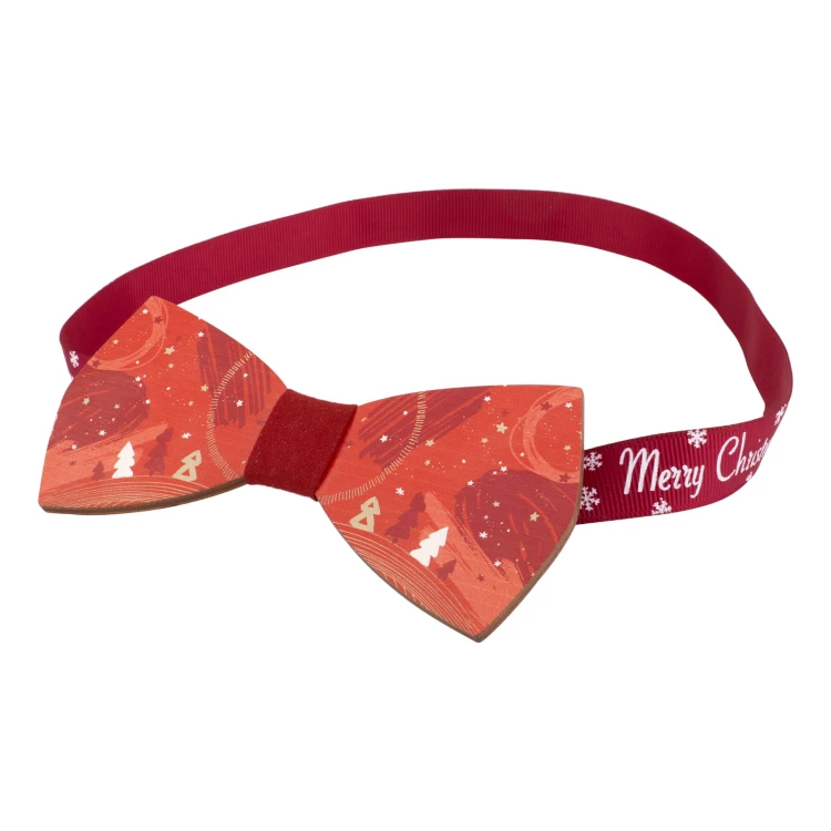 Holzfliege Weihnachtsedition - Maße 120x55mm - MDR065