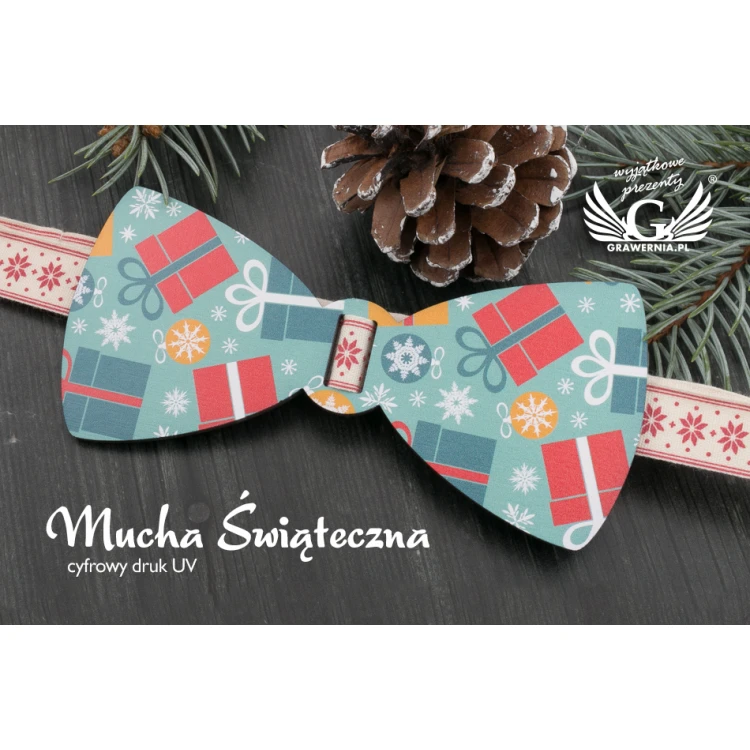 Weihnachtsfliege mit UV-Druck - Geschenke - MDR034