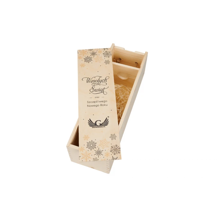 Weihnachtsbox für Alkohol - UV-Digitaldruck - SK060
