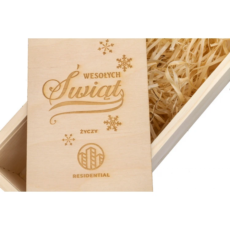 Weihnachtsalkoholkiste - lasergraviert - SK036